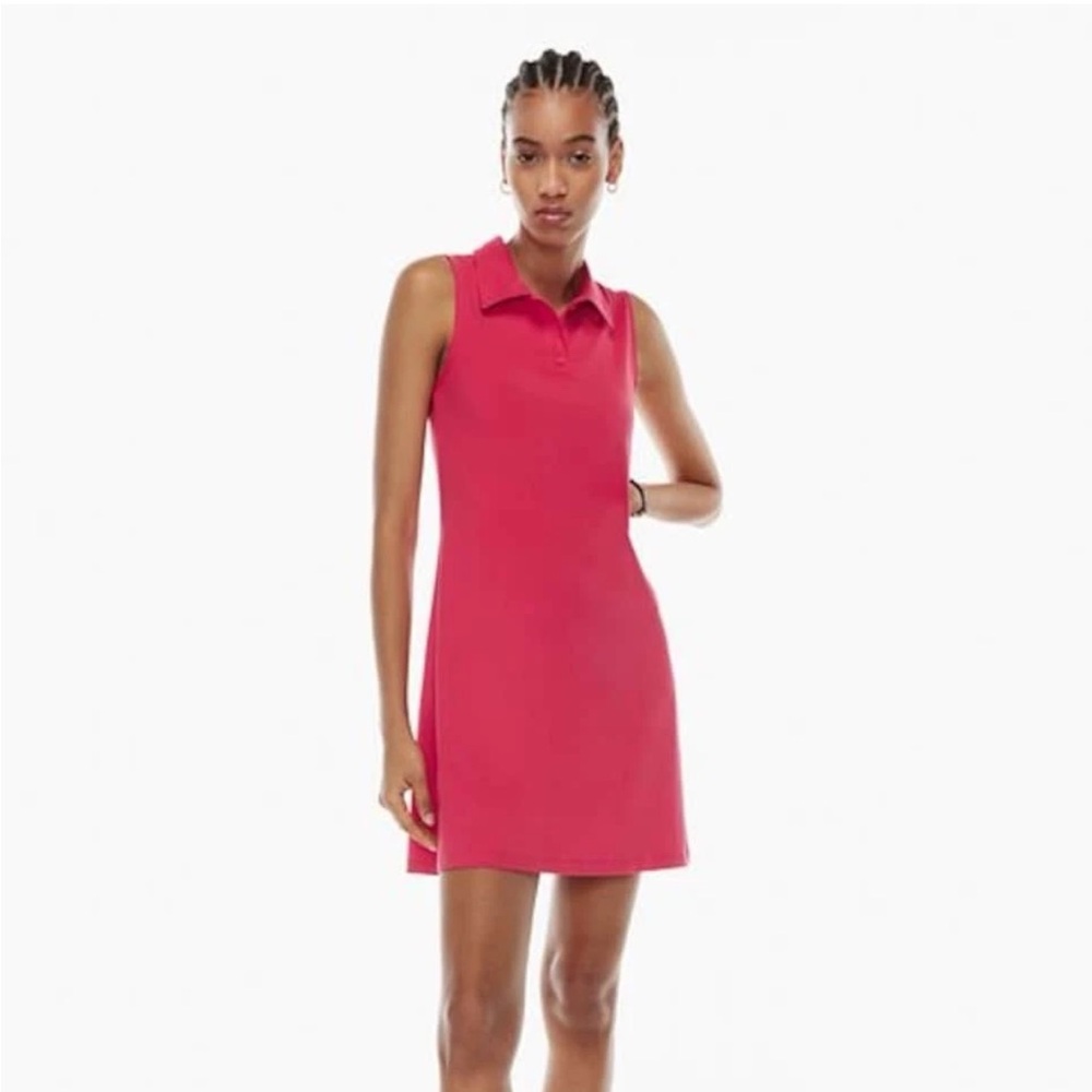 Aritzia TnA Sleeveless Baby Blue Polo Dress